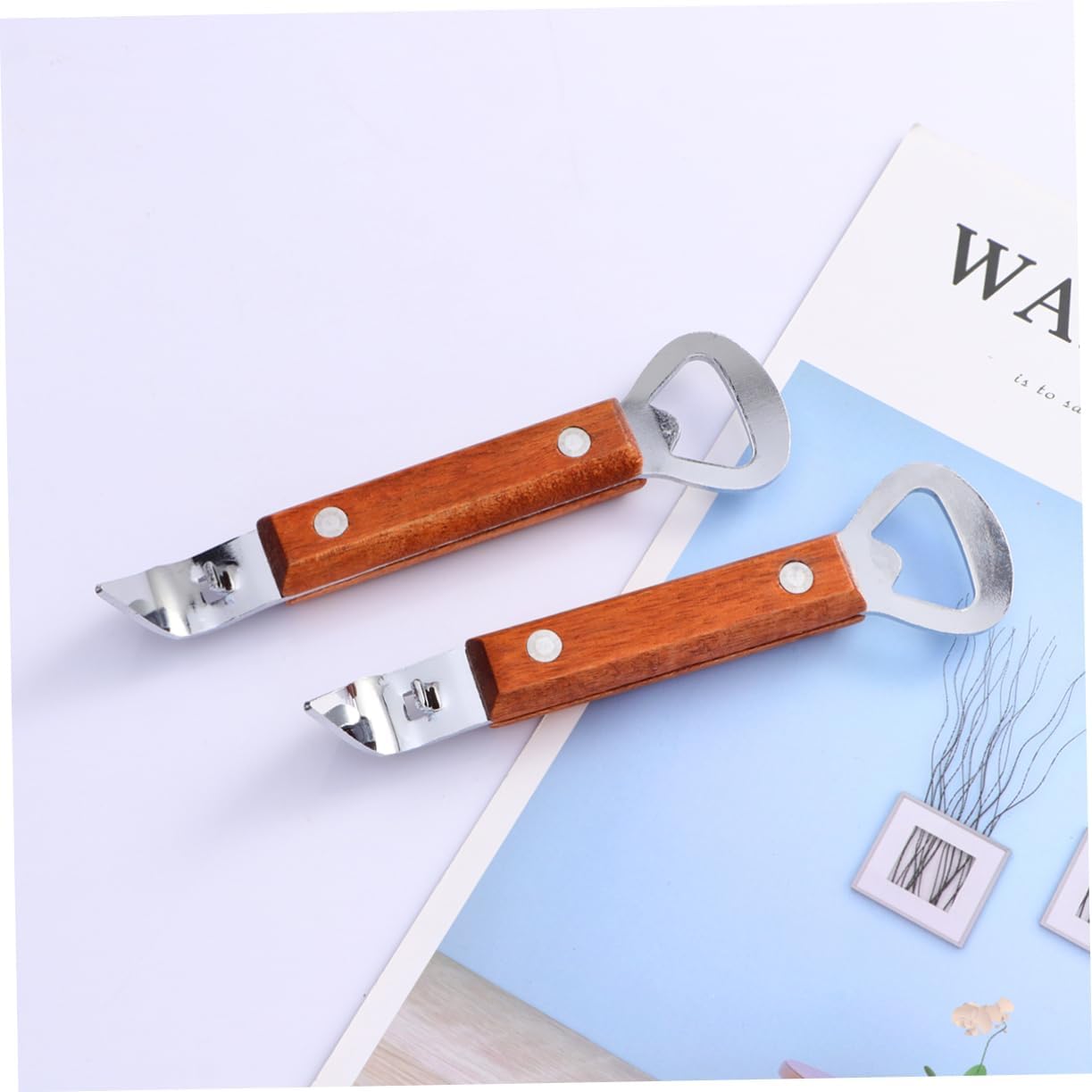 9-Piece Stainless Steel Bottle Can Opener Ergonomic Kitchen Essential