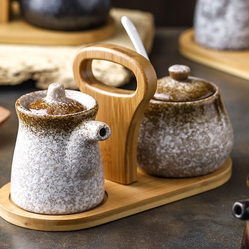 Perfect Oil Dispenser for Home Restaurant Japanese Style Ceramic Pot