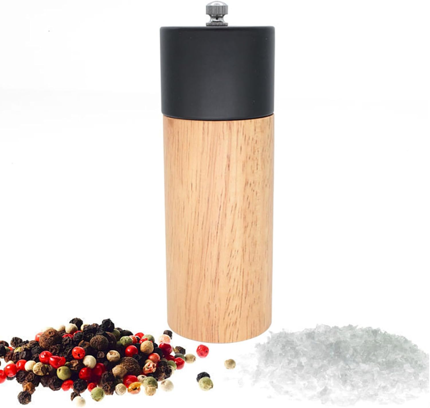 Adjustable Pepper Grinder Salt Mill Set 6 Inch Professional Kitchen Tool