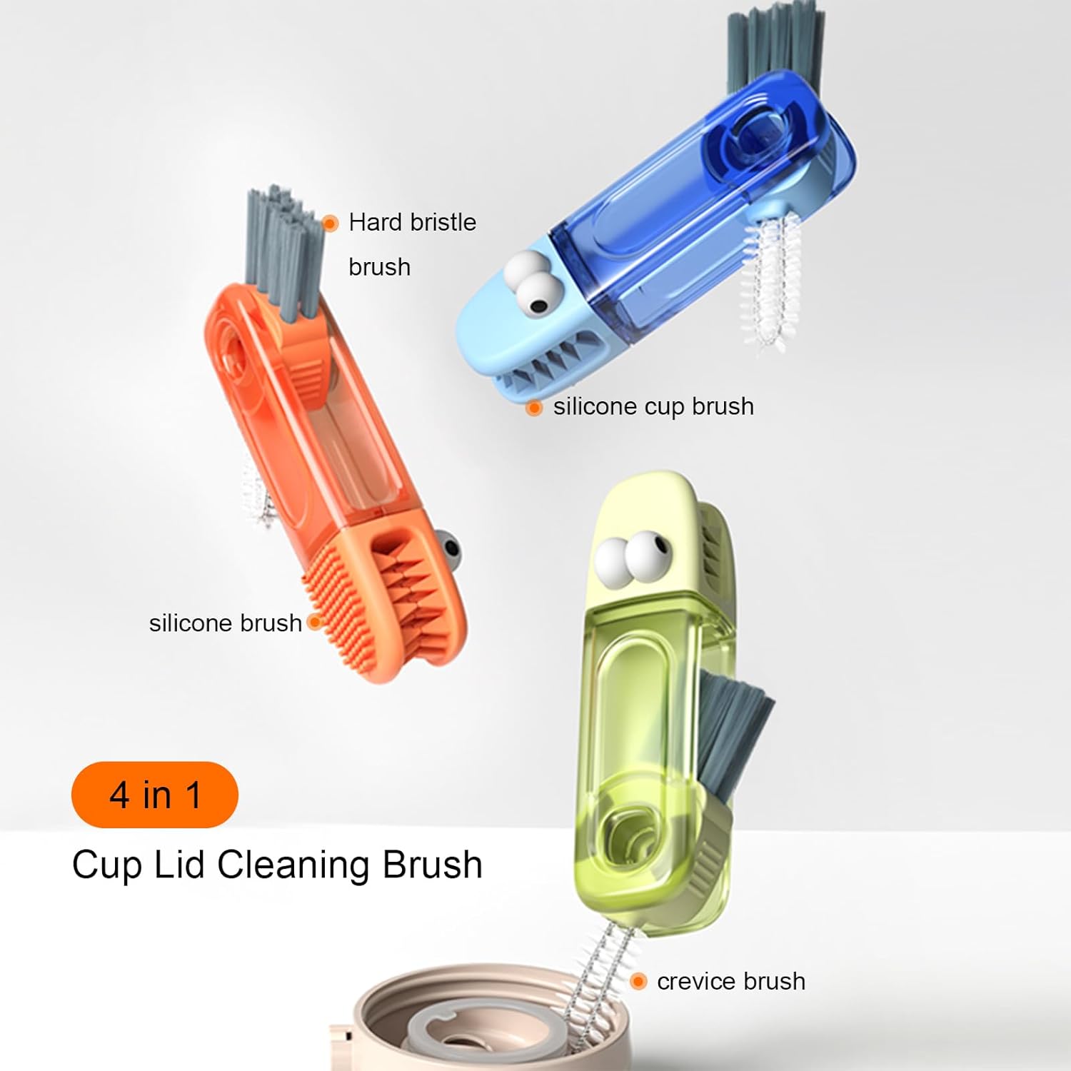 Everything in One Cup Lid Cleaning Brush