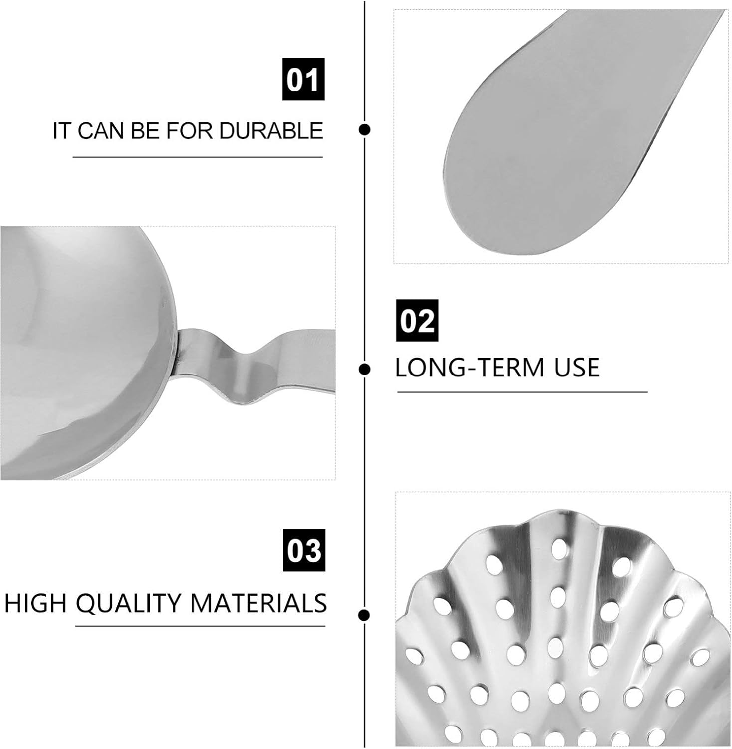 Hemoton Strainer Spoon Your Bartender Tool for Cleaner Cocktails