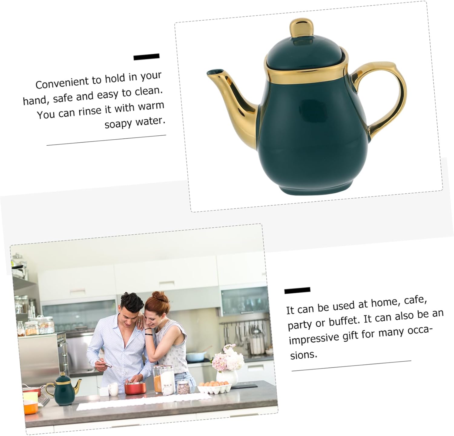 Garneck Unique Ceramic Oil Vinegar Condiment Bottles