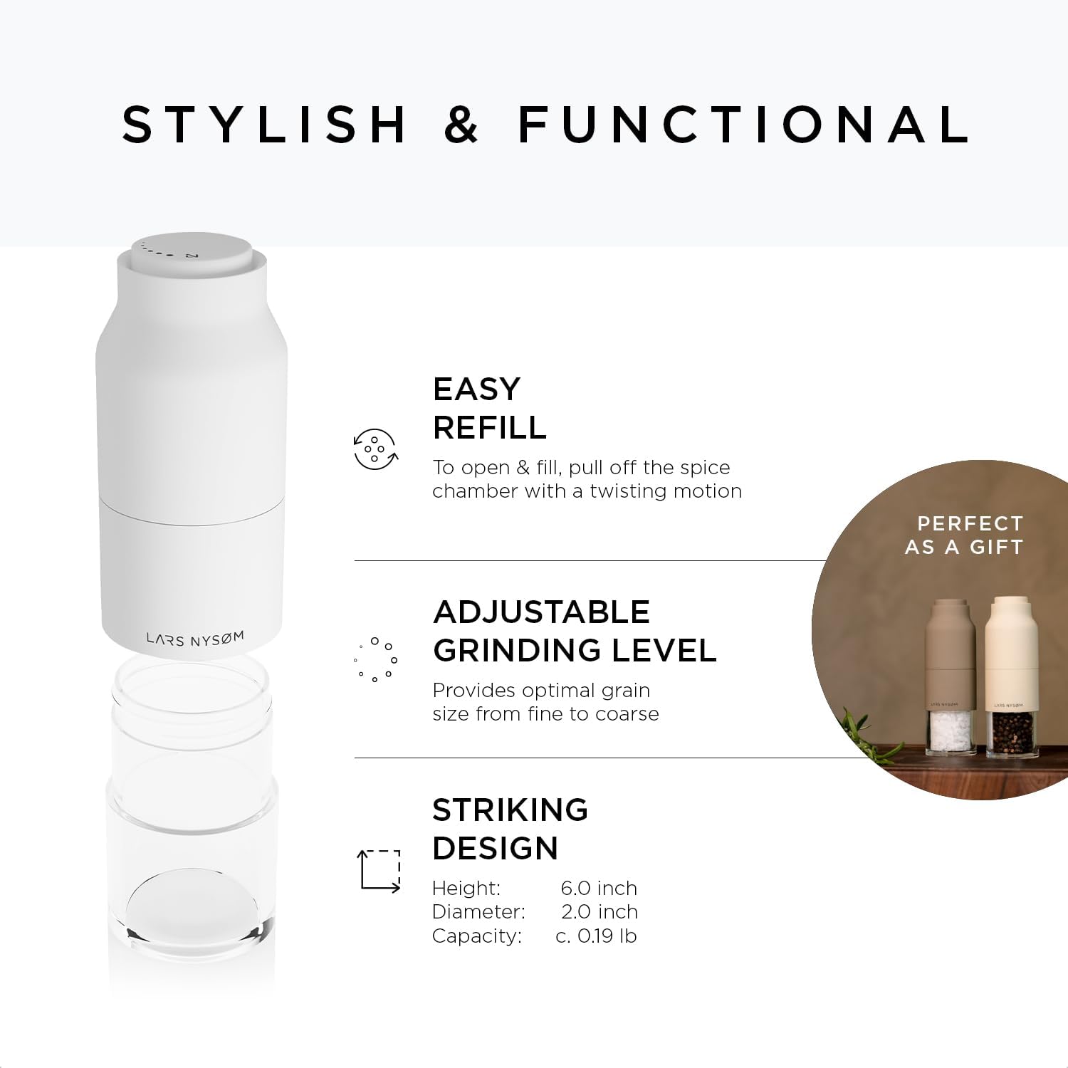 Lars NYSM Salt Pepper Mill Set