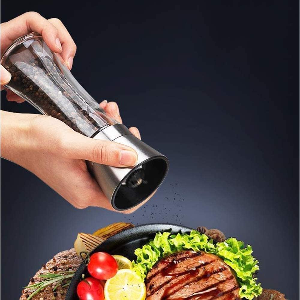 SEFAX Stainless Steel Salt Pepper Mill Set