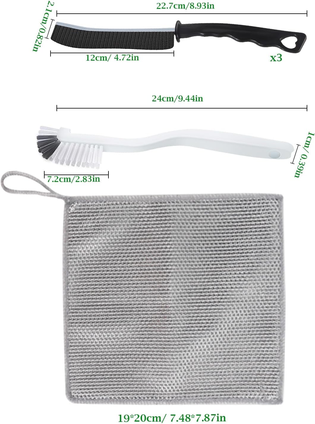6Pcs Crevice Cleaning Brush Set