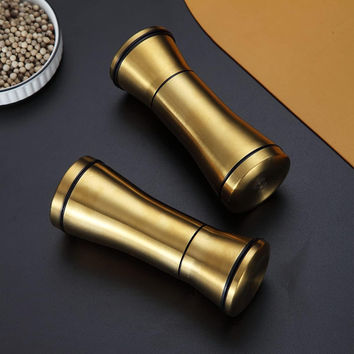 Kyraton Gold Salt Pepper Shakers Set