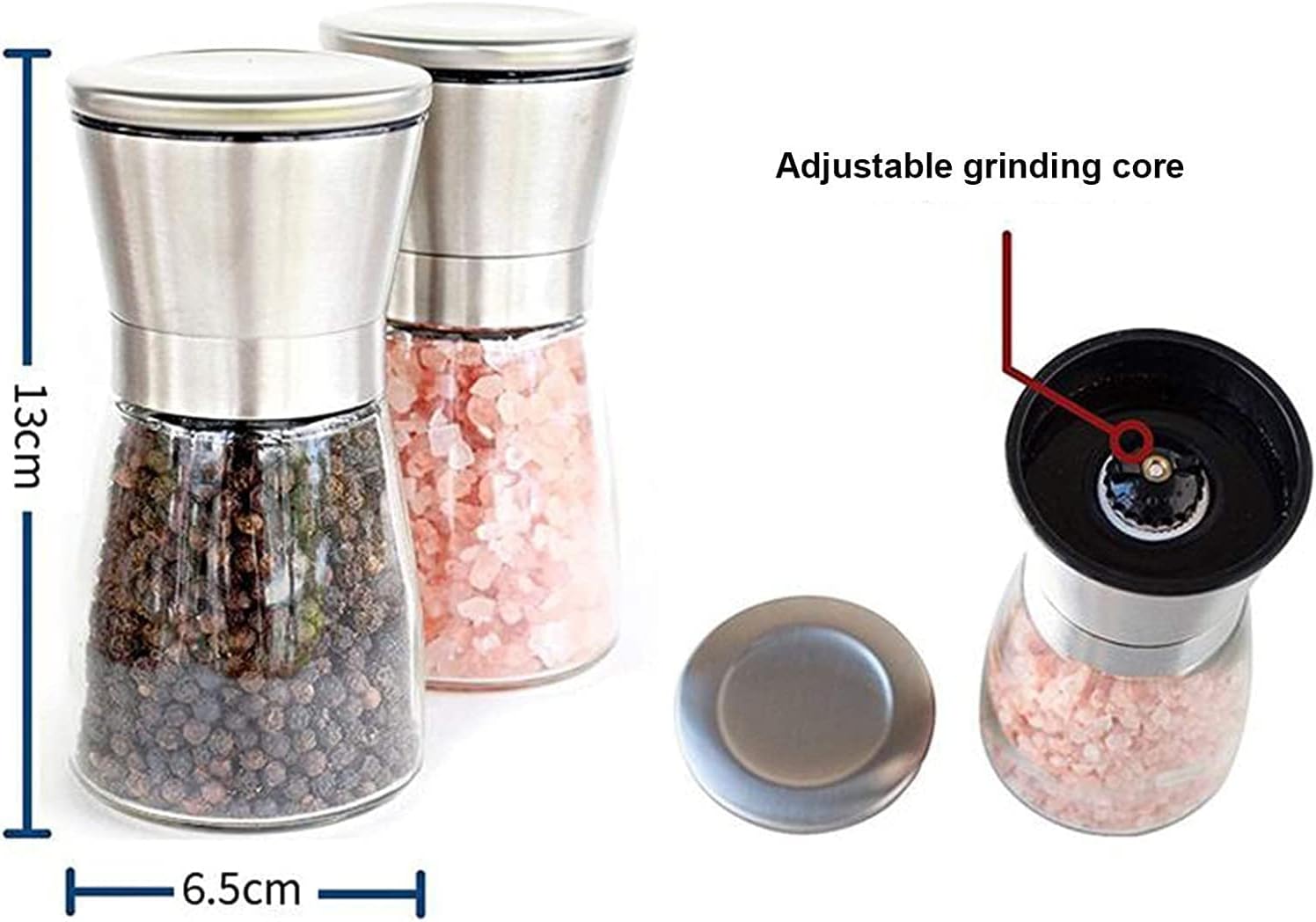 SEFAX Salt and Pepper Grinder Set