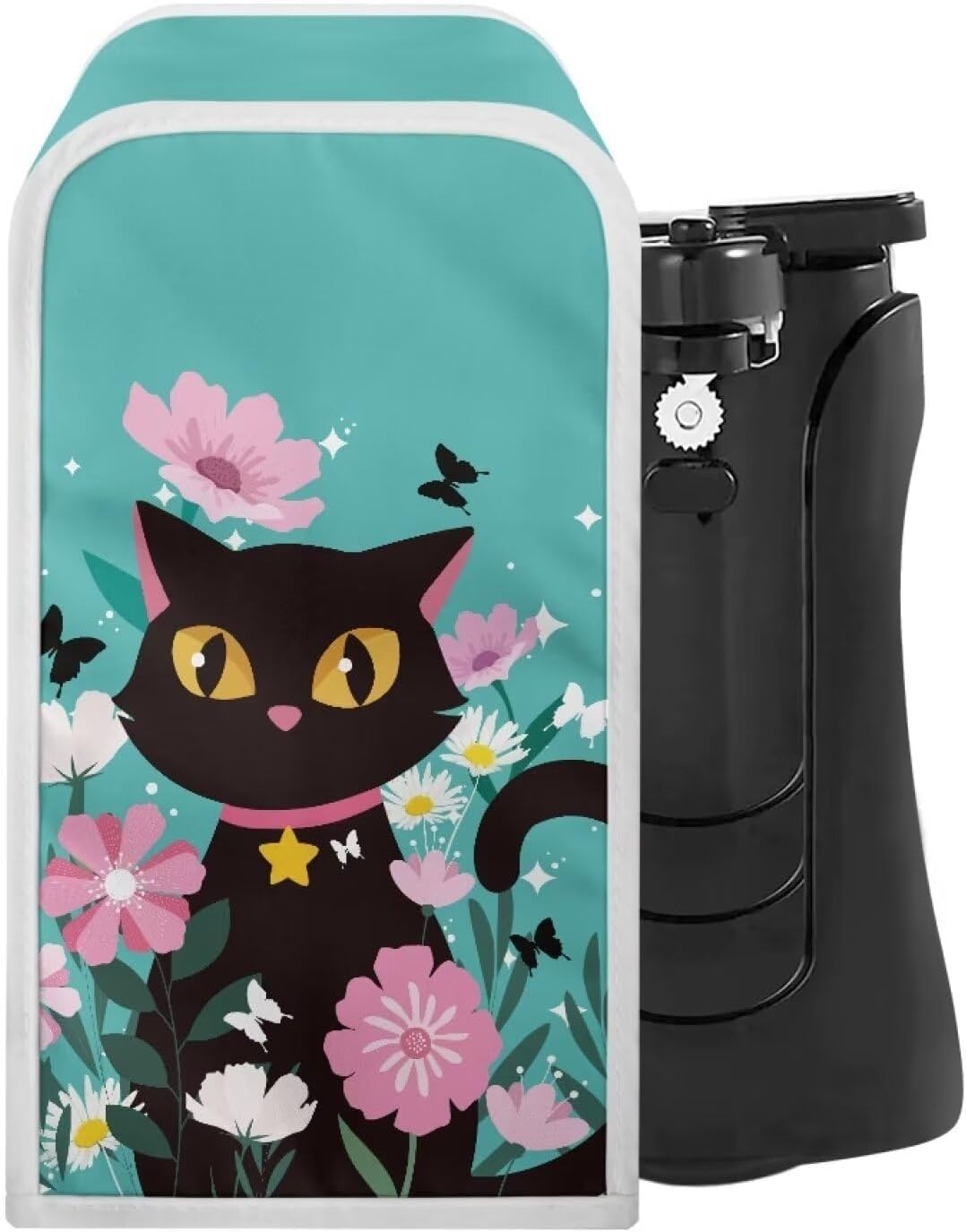 Annejudy Black Cats Electric Can Opener Cover Dust and Stain Resistant