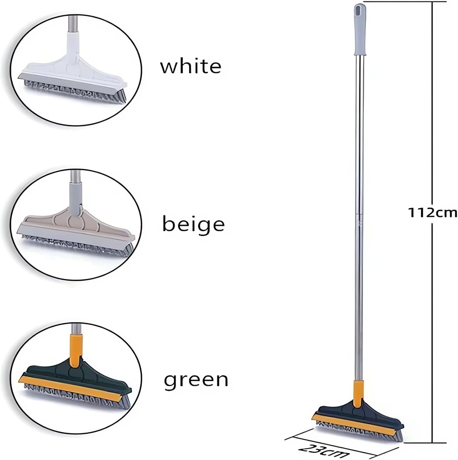 Webahow2 in 1 Floor Scrub Brush with Long Handle