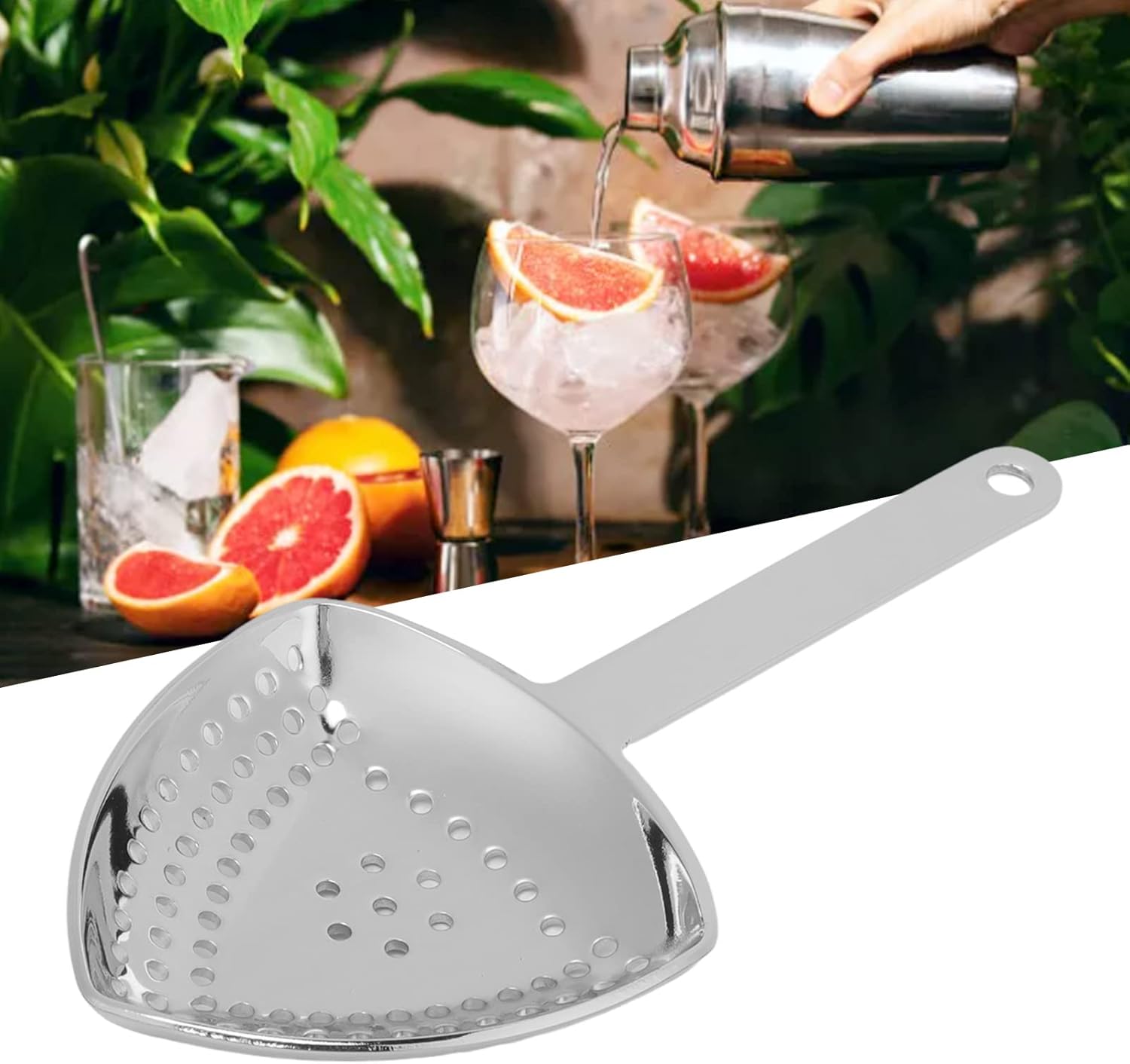 Julep Strainer Stainless Steel Cocktail Shaker Tool