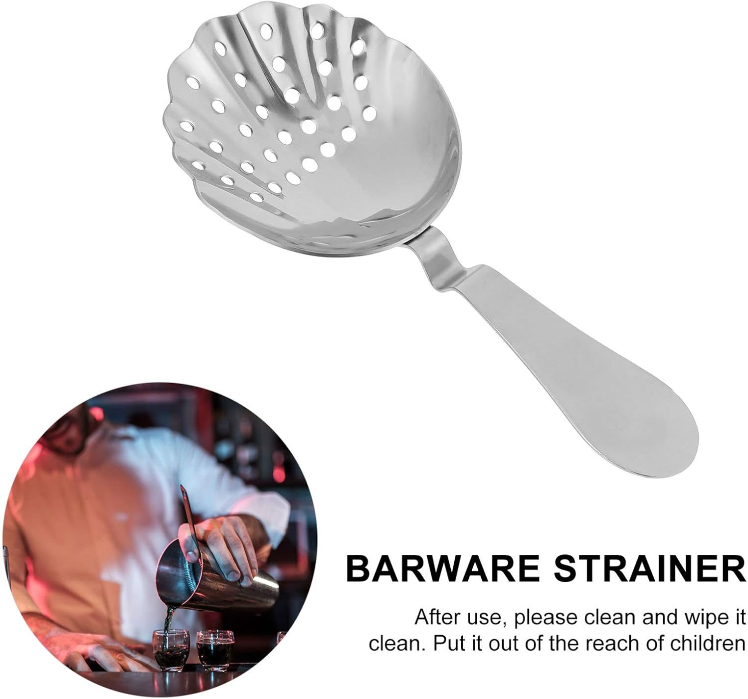 Hemoton Strainer Spoon Your Bartender Tool for Cleaner Cocktails