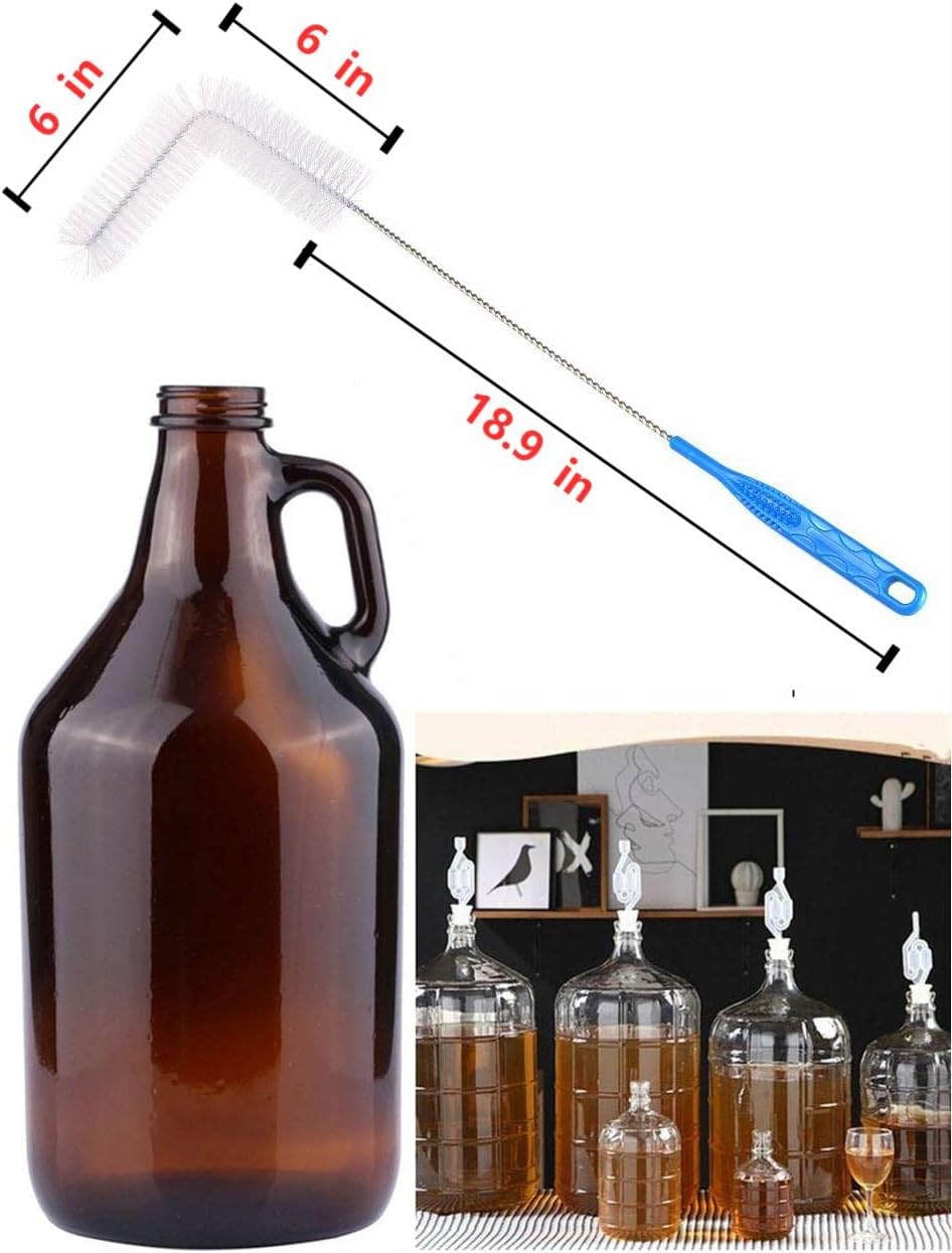 High-Quality Glass Bottle Brush Set for Fermentation Cleaning