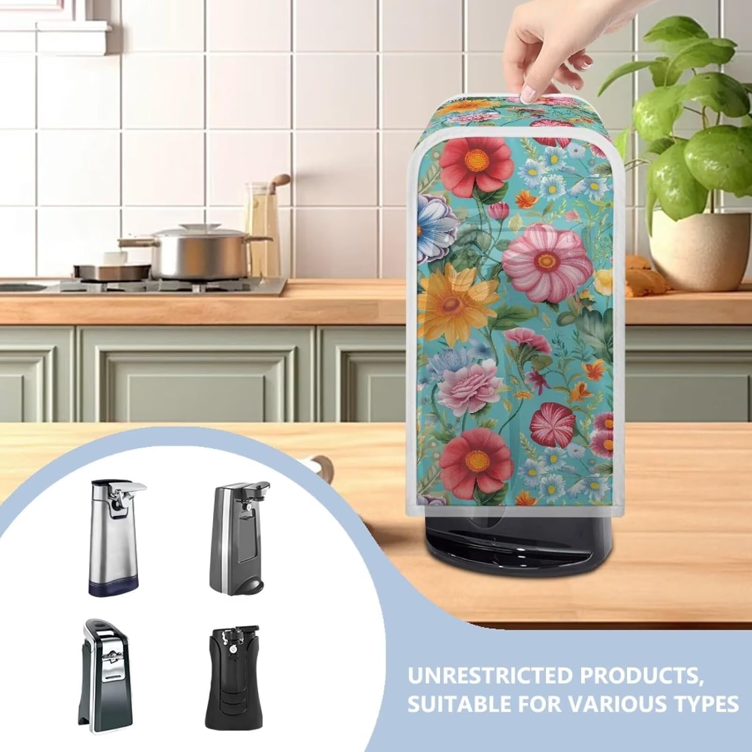 Womans Electric Can Opener Cover Protects Spins Smoothly Looks Elegant