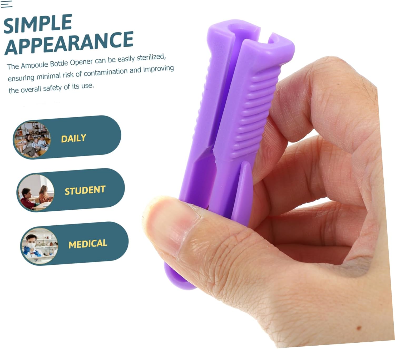 Polished Plastic Tripod C-Class Vial Breaker Openers