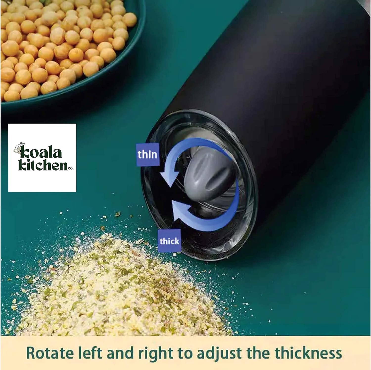 Adjustable Salt Pepper Mills 2-Pack