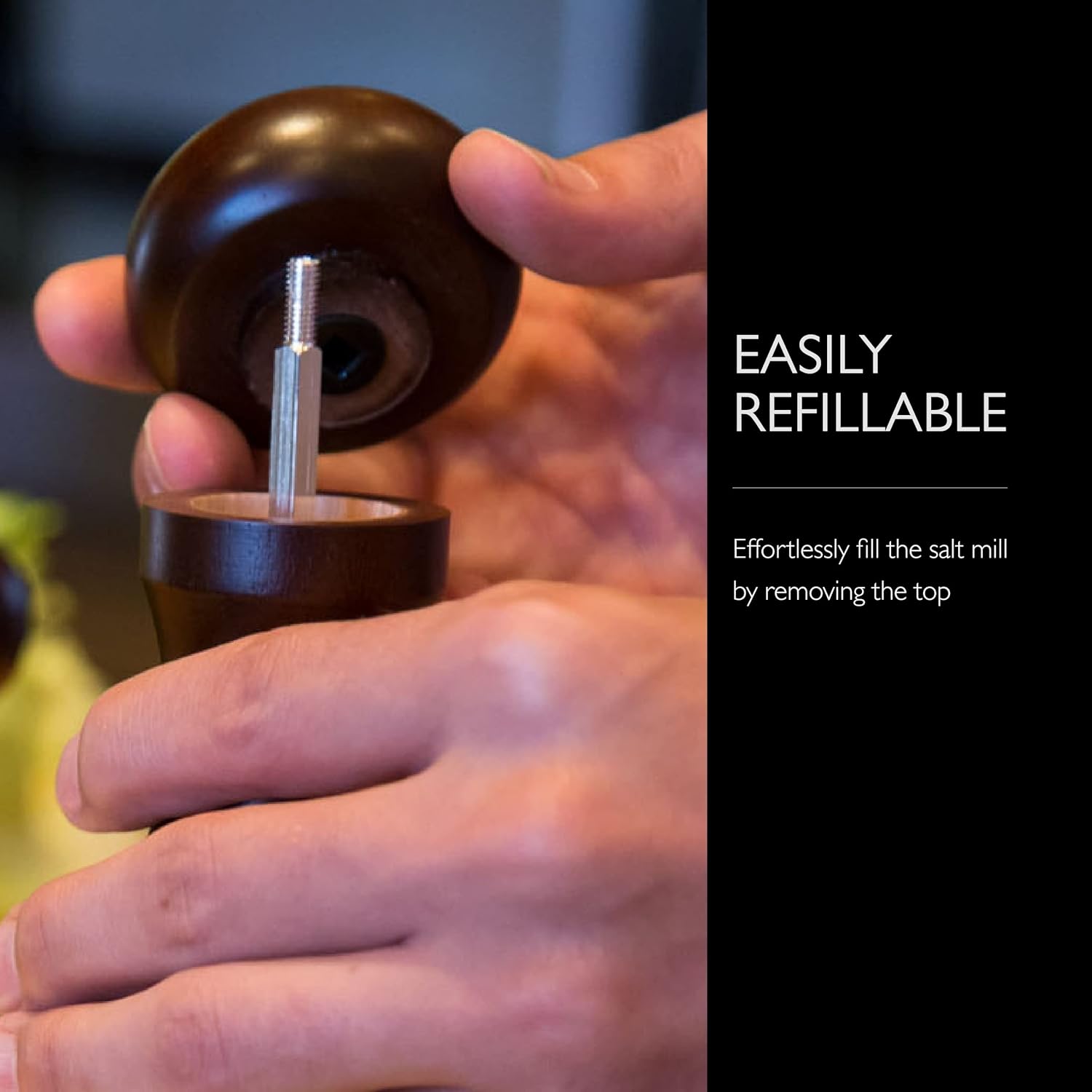 Premium Wooden Salt Grinder Bin from Cole Mason