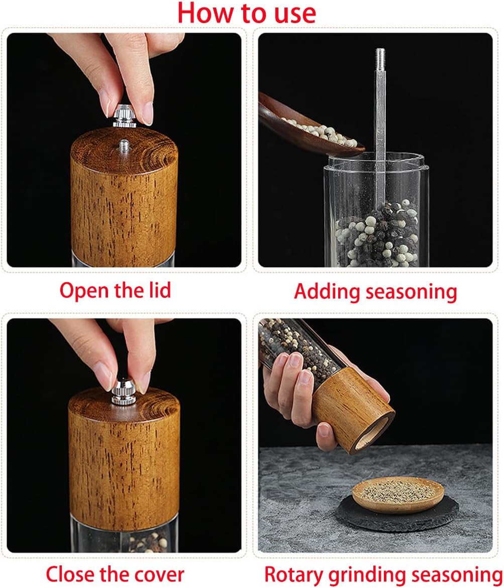Effortless Salt Pepper Grinder Set
