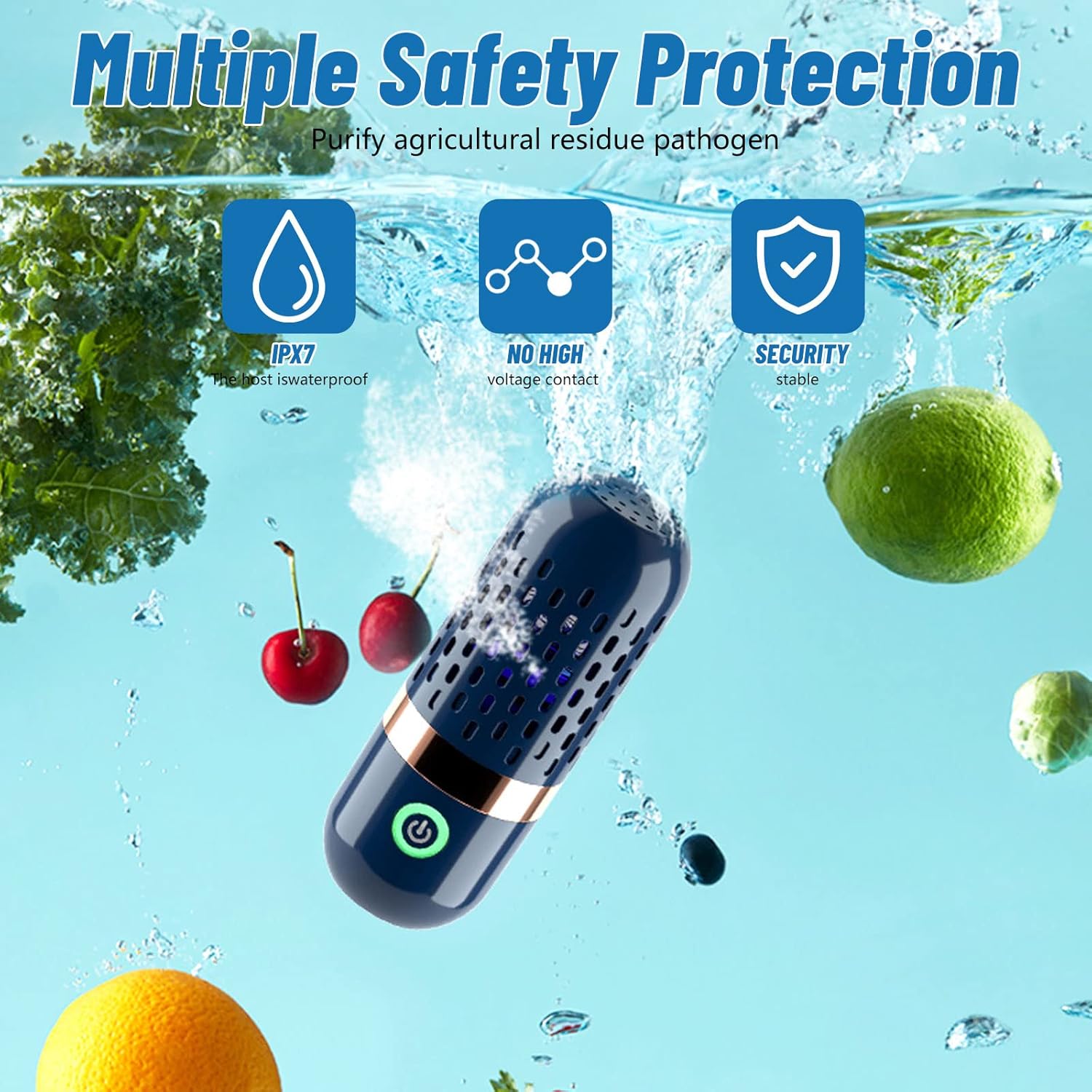 3000mAh Veggie Cleaner with OH-ion Purification Technology