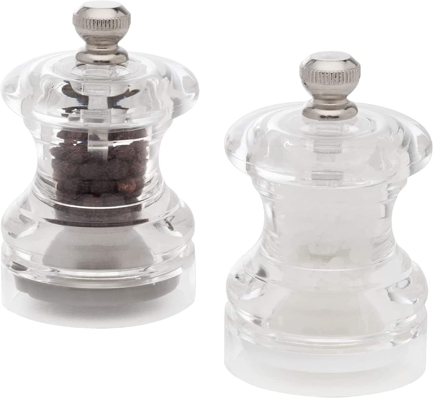 Cole Mason Button Mini Salt Pepper Mill Gift Set