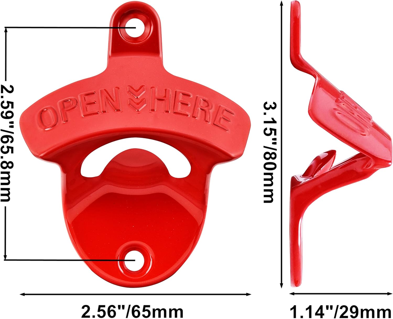 Stylish Magnetic Wall-Mounted Bottle Opener Perfect Gift Choice