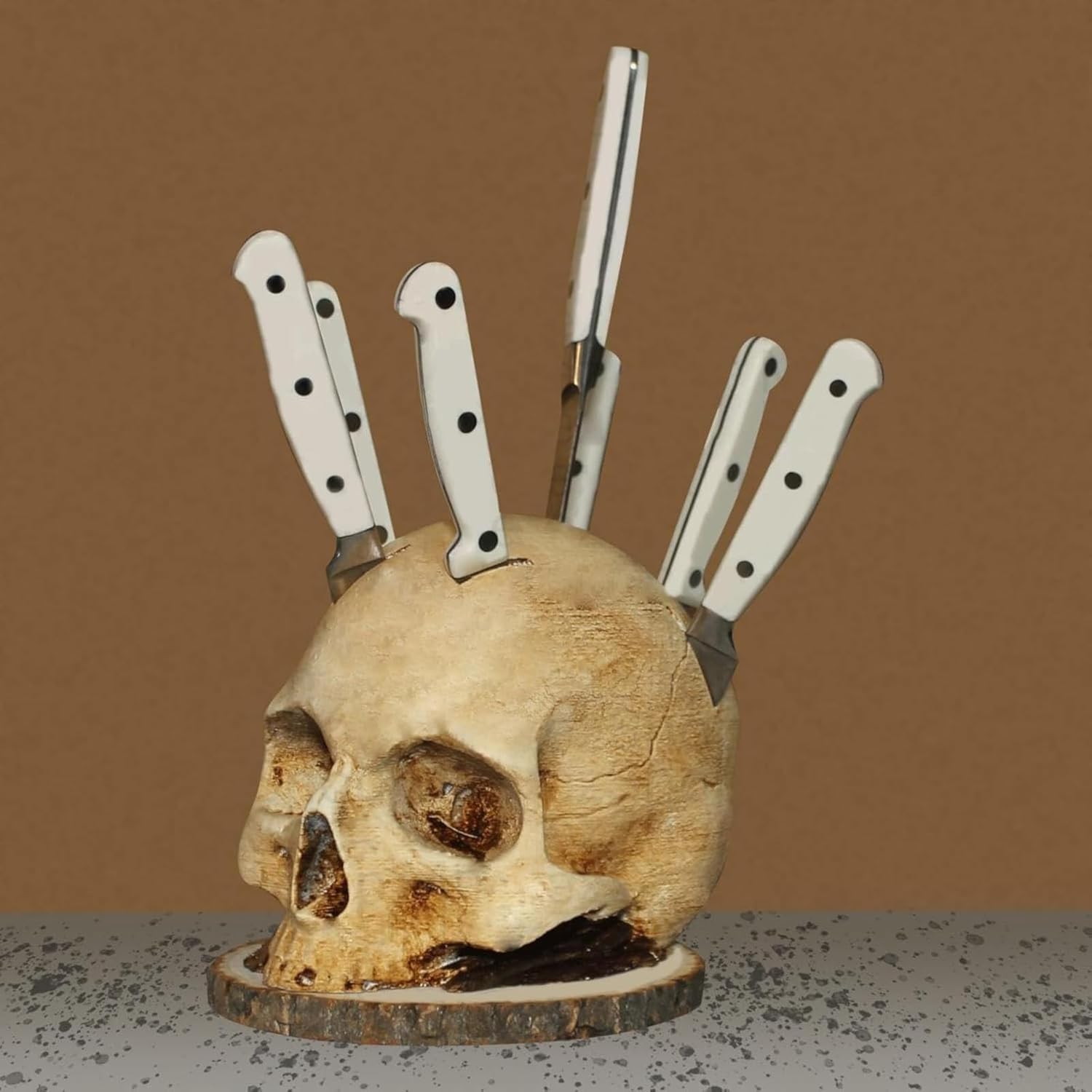 Gothic Spider Halloween Knives Decorative Mulong Skeleton Deck Holder