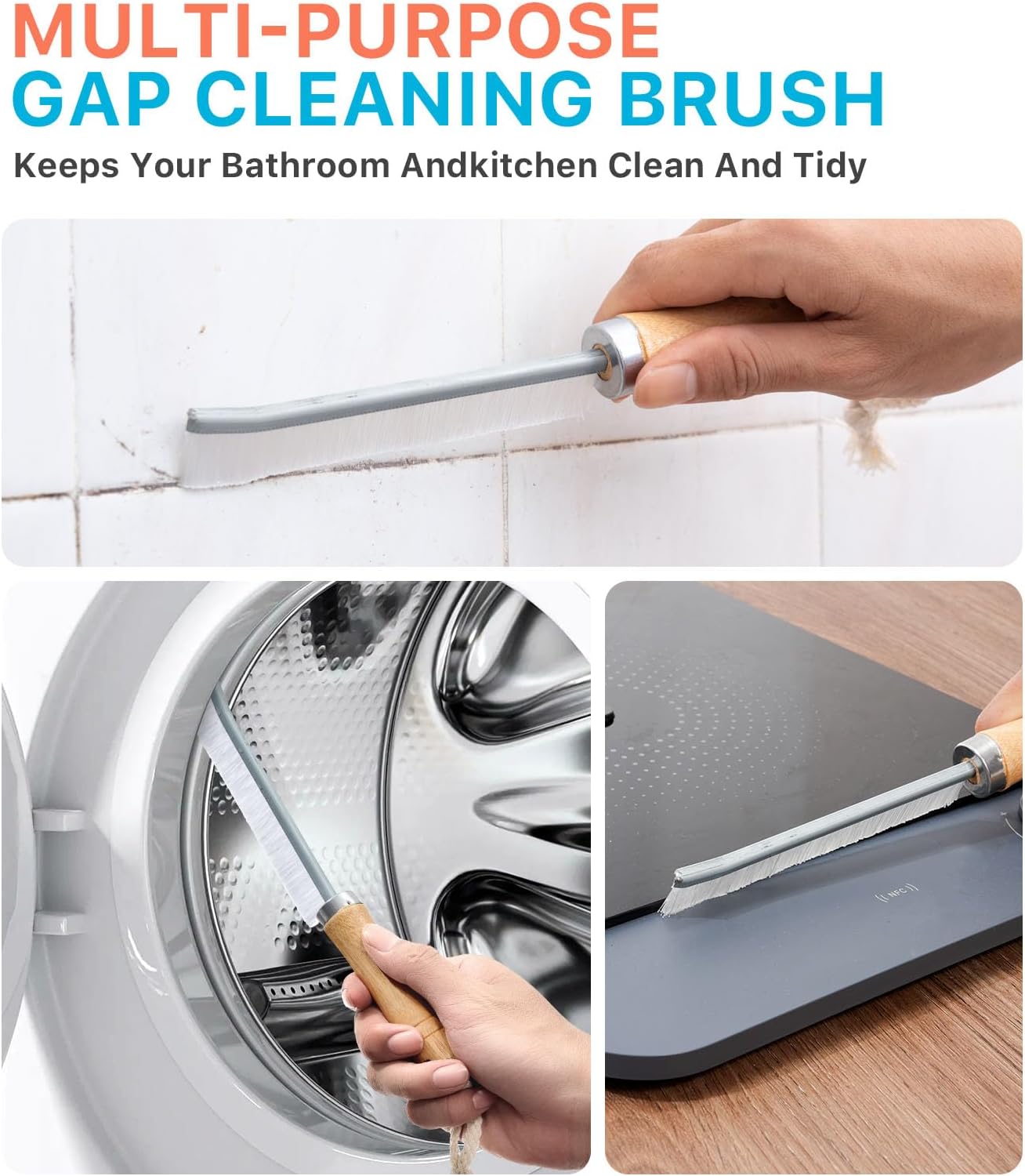 4-Piece Crevice Cleaning Brush Set