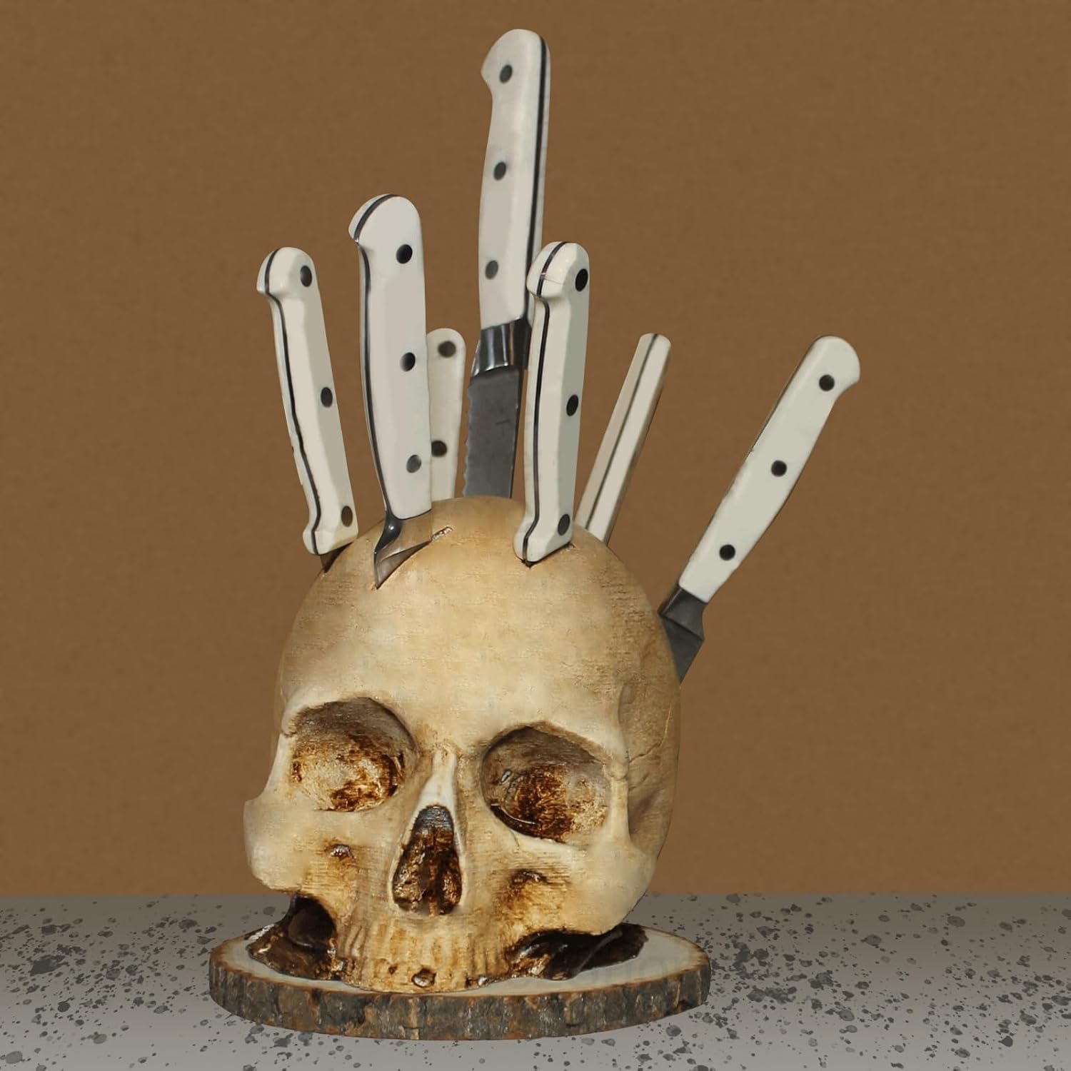 Gothic Spider Halloween Knives Decorative Mulong Skeleton Deck Holder
