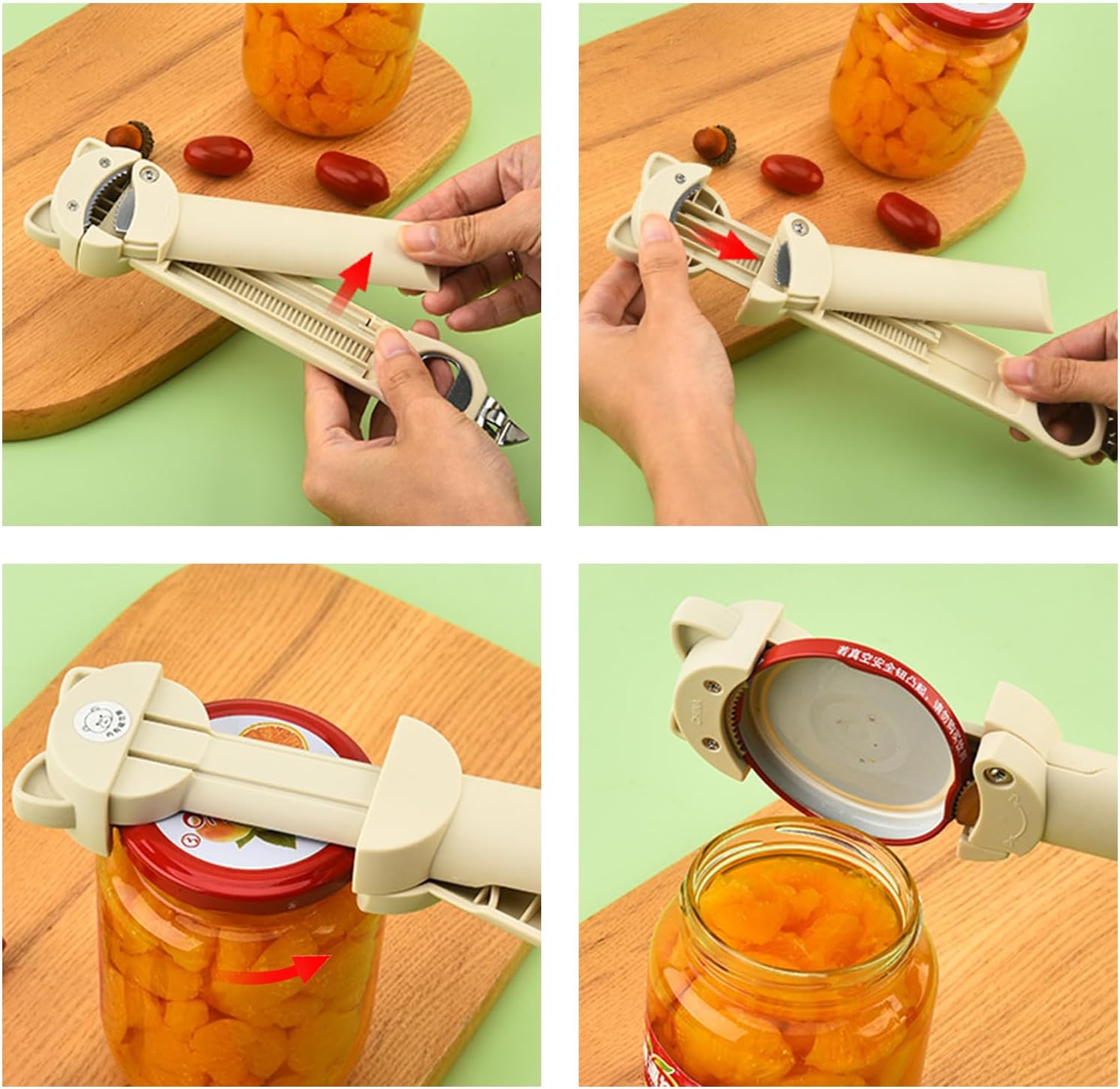 Senior Jar Opener with Reversible Mechanism