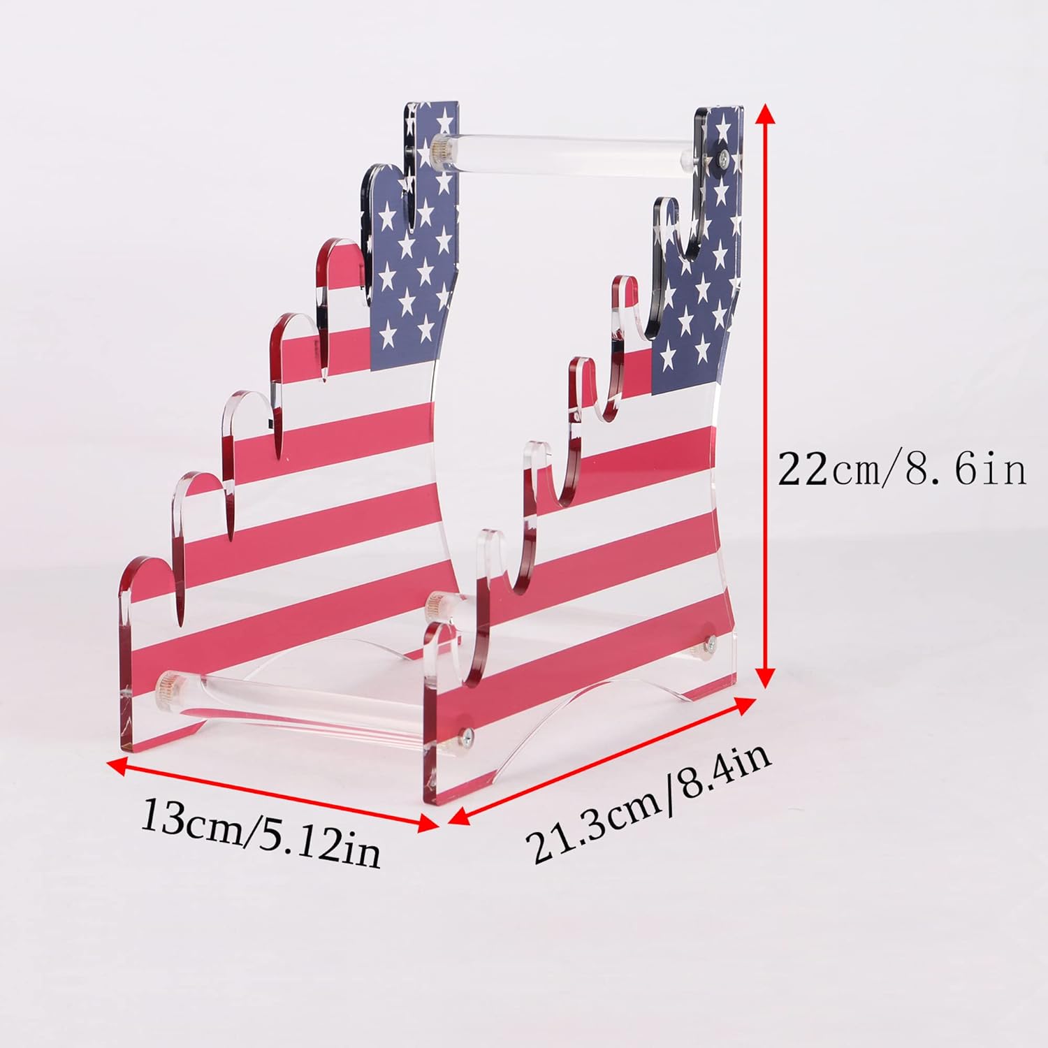 WANLIAN Pocket Knife Holder - 6 Knives Organizer with 360 Display Case