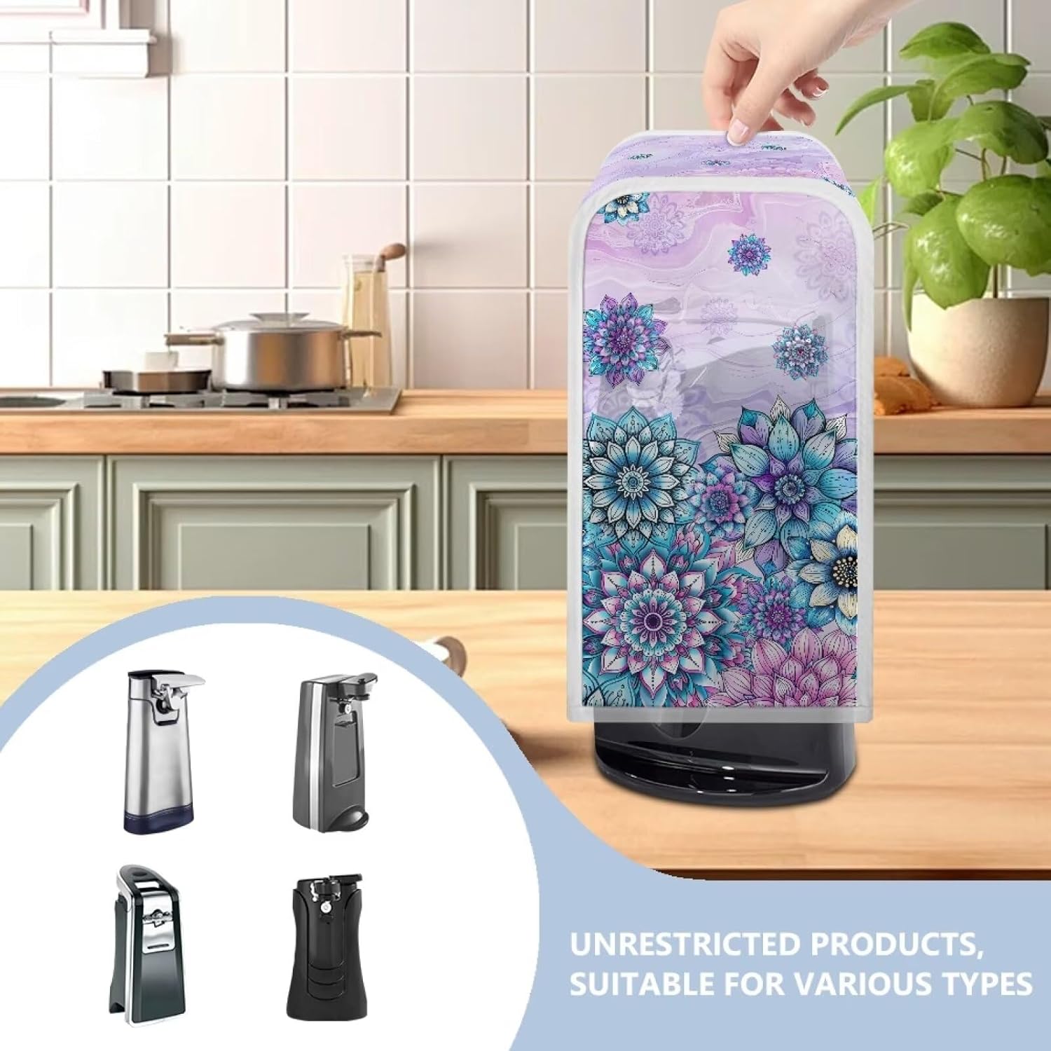 Boho Dust and Stain Protection Can Opener Cover