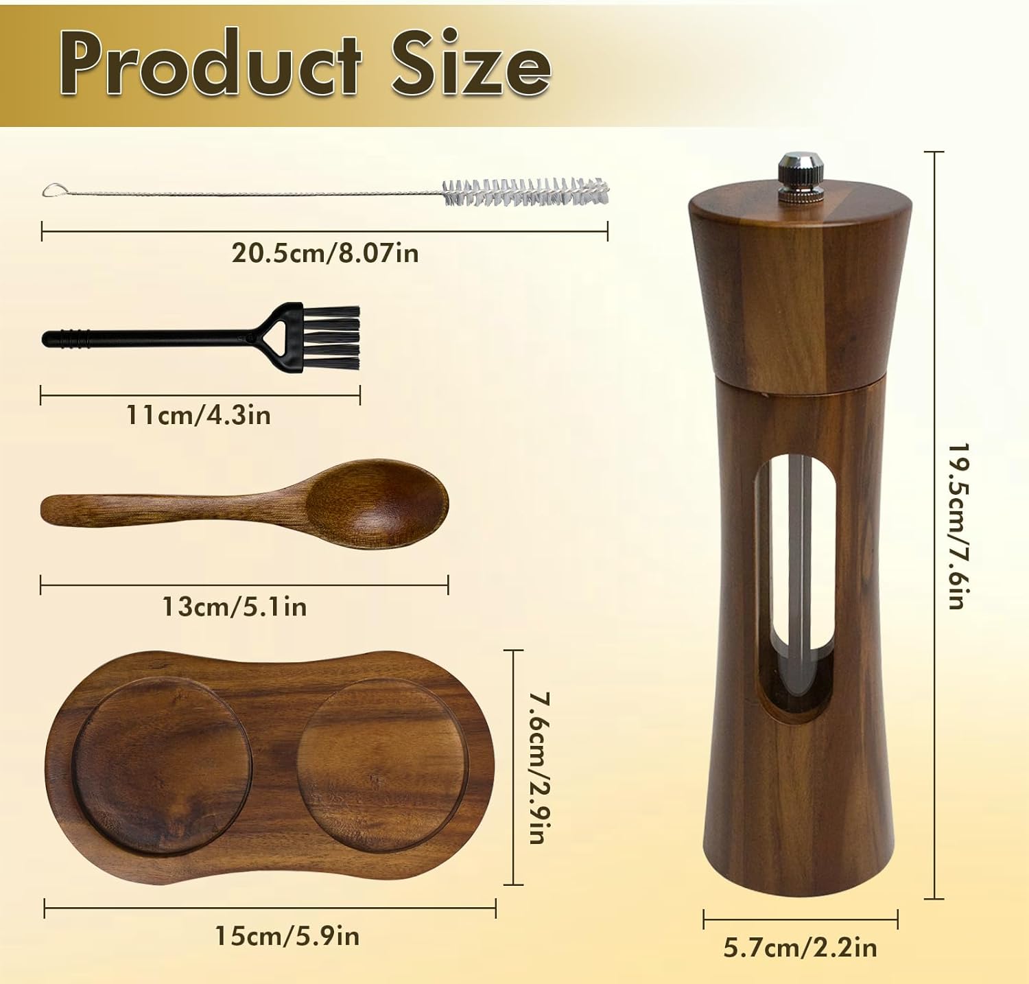 Discover the perfect blend with our premium manual salt and pepper grinder set