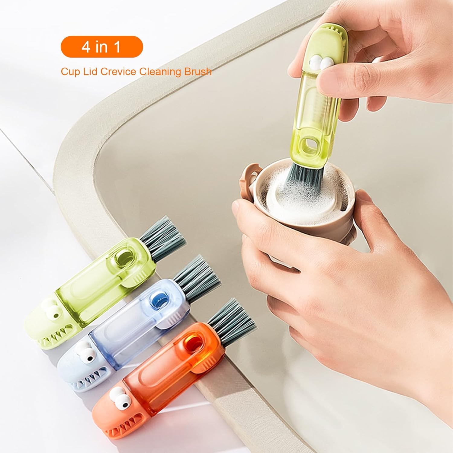 Everything in One Cup Lid Cleaning Brush