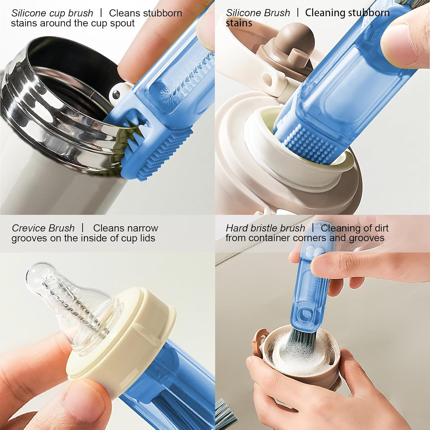 Everything in One Cup Lid Cleaning Brush