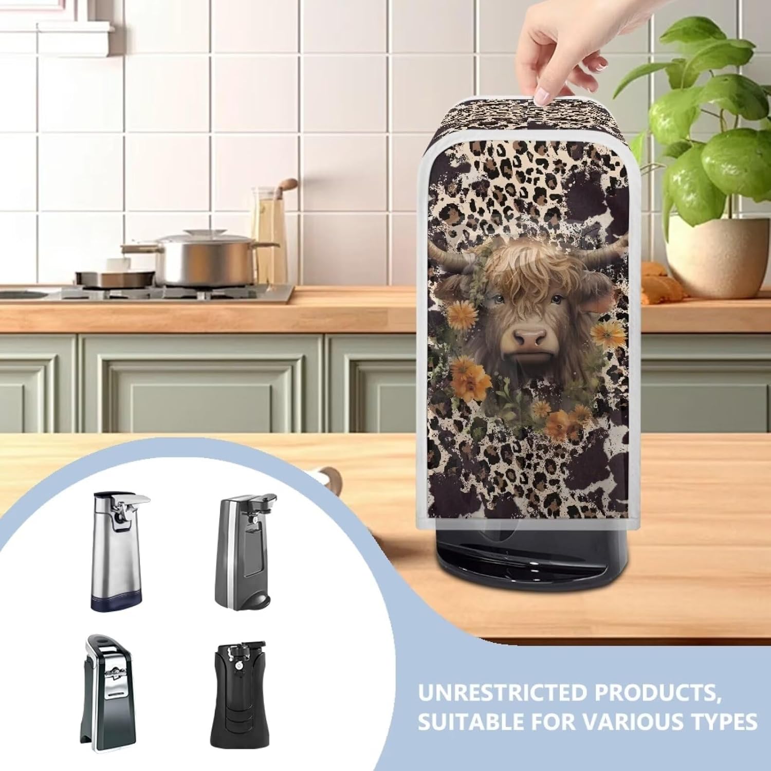 Leopard Cattle Can Opener Cover