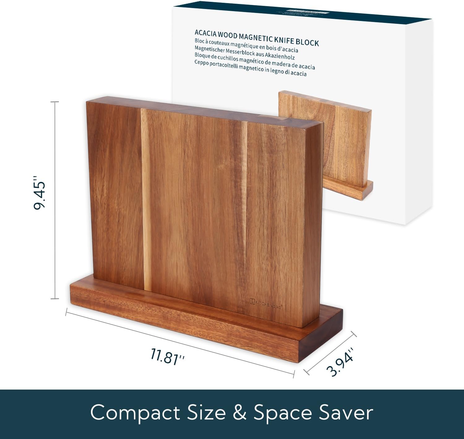 Luxury Acaciawood Knife Block Holder