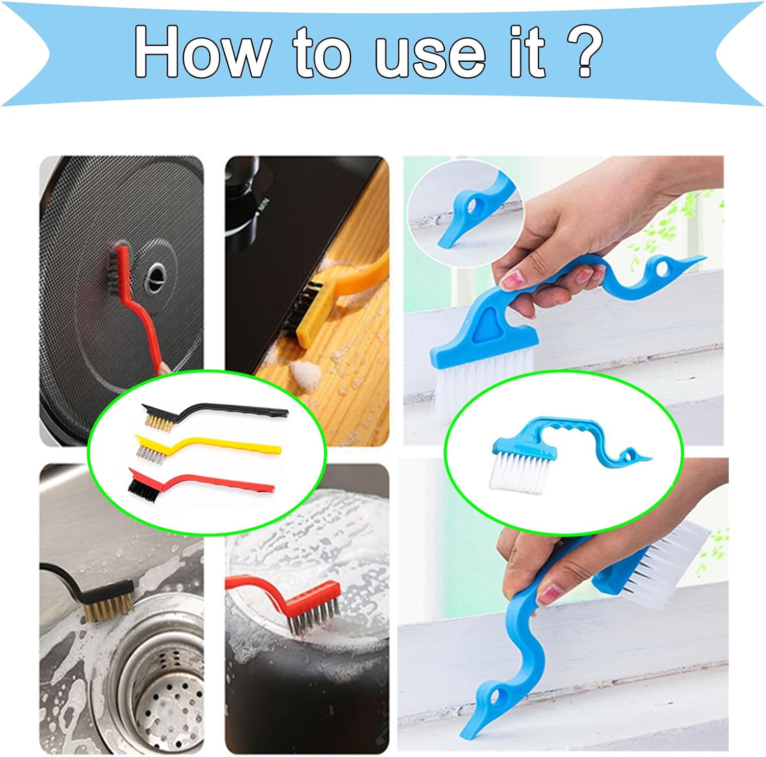 12-Piece Multi-Function Crevice Brush Kit