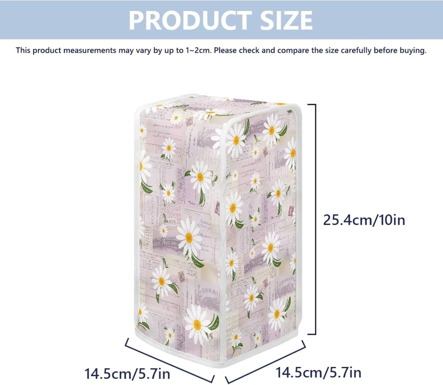 Stylish Daisy Electric Can Opener Dust Cover