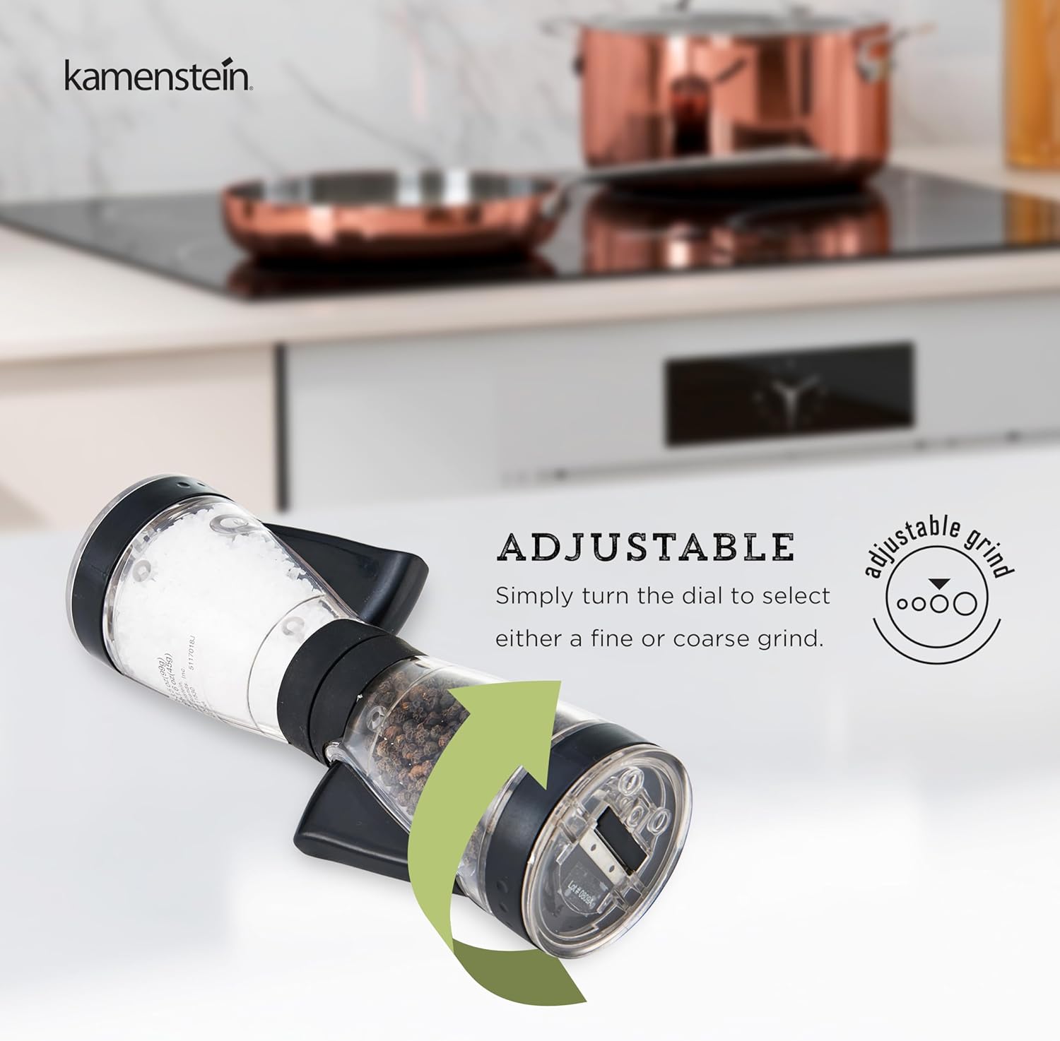 Kamenstein Dual Salt Pepper Grinder Perfect for Your Kitchens
