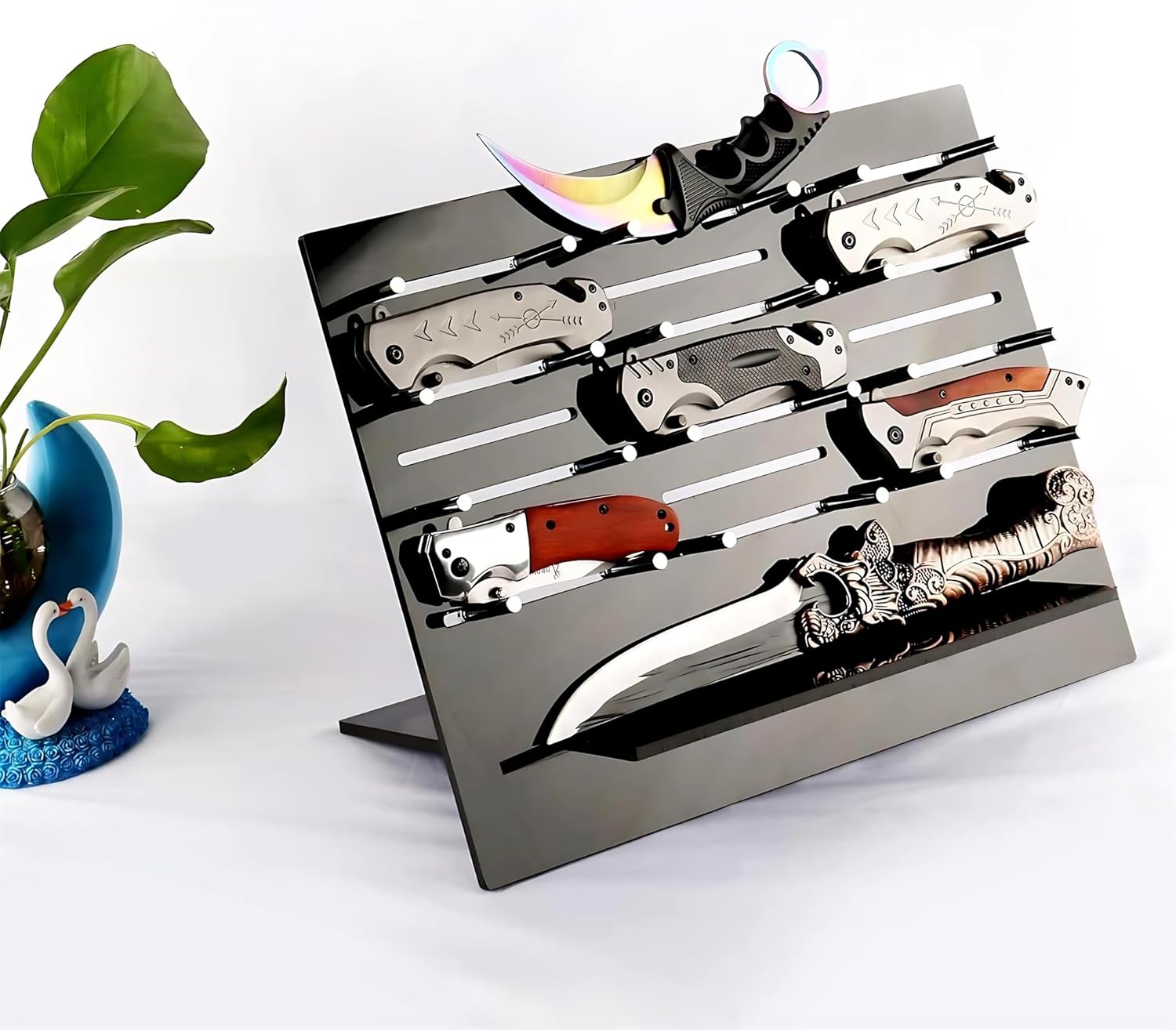 13 Knives Display Organizer Acrylic Storage Rack