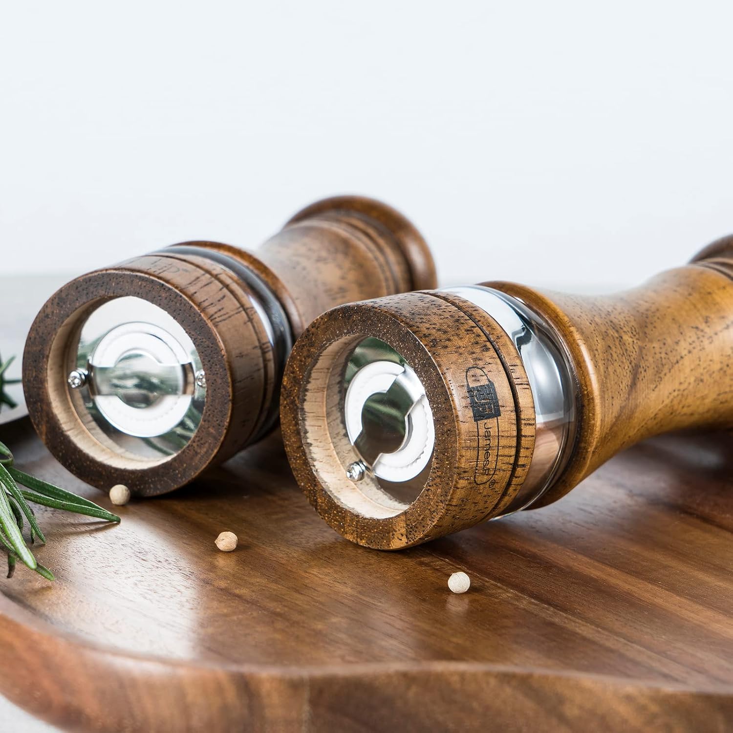 Adjustable Salt and Pepper Mill Set by JF JAMESF