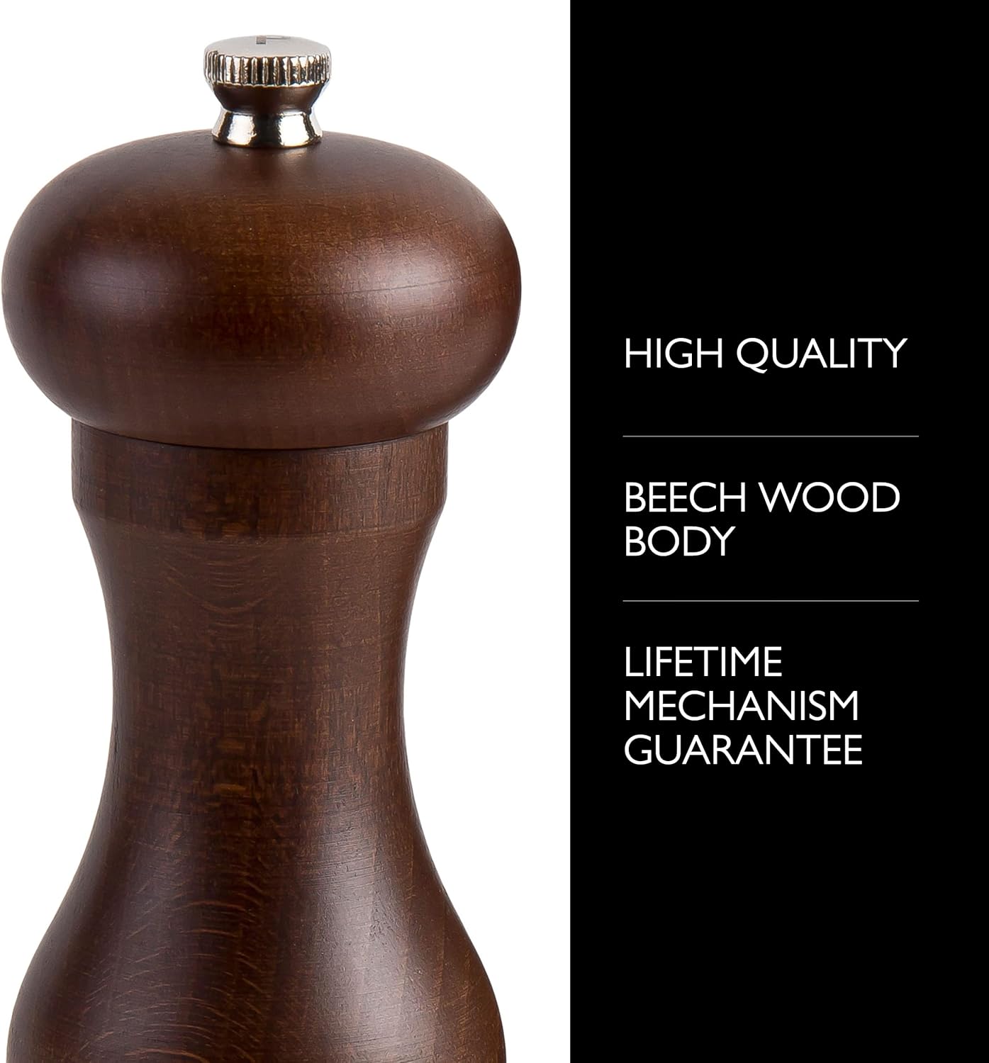 Premium Wooden Salt Grinder Bin from Cole Mason