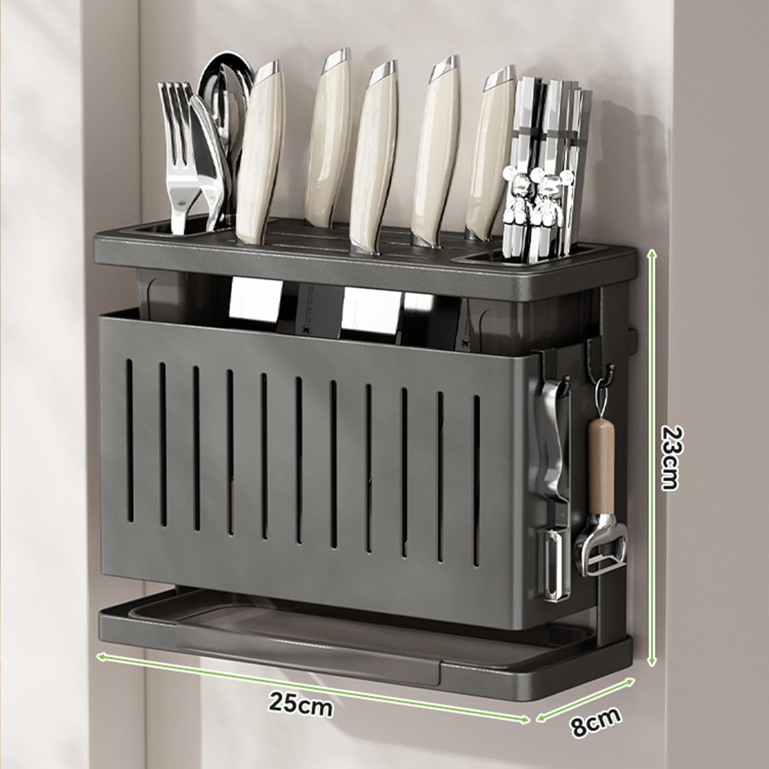 Wall-Mounted Knife Block Holder