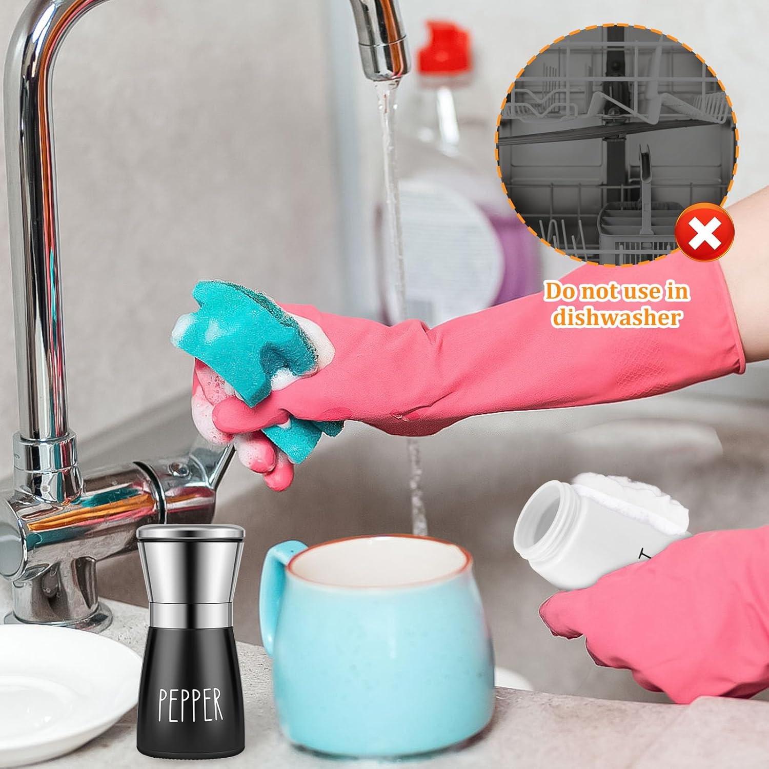 Perfect Premium Salt Pepper Grinder Set with Adjustable Settings