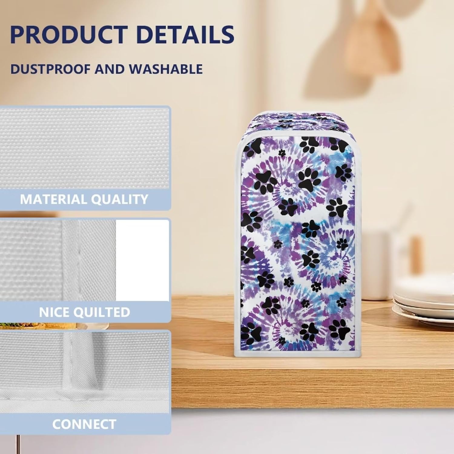 Tie Dye Paw Electric Can Opener Cover