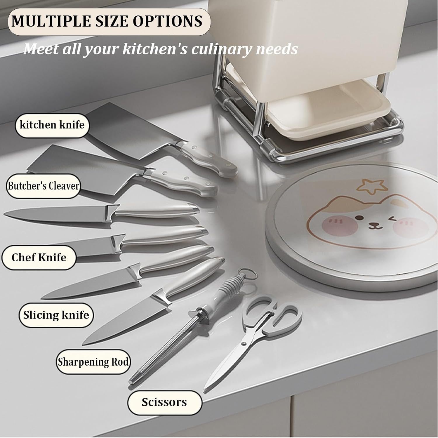 Stainless Steel Knife Holder with Slots KoudHug