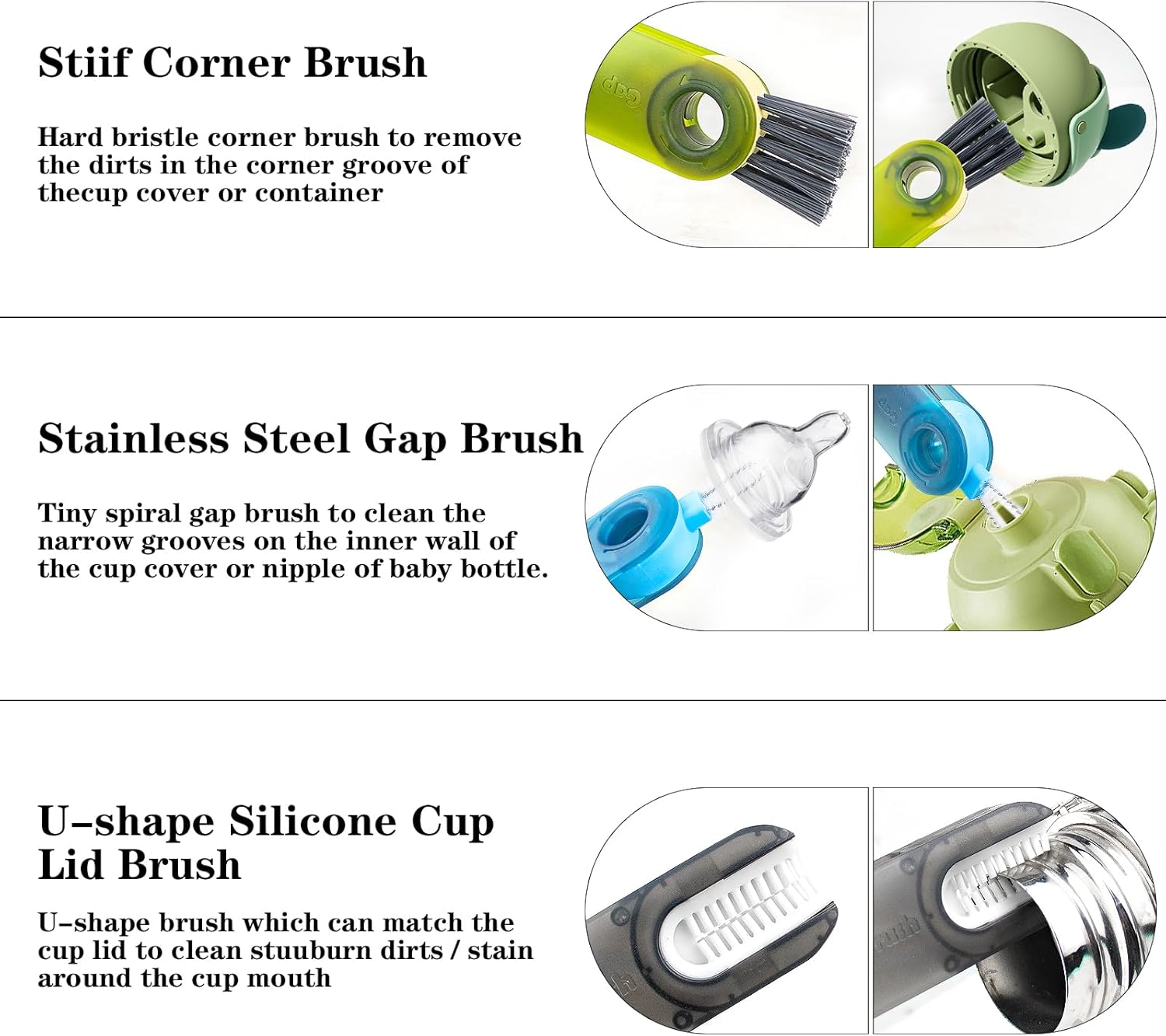 BEABOY 3 in 1 Multifunctional Cleaning Brush