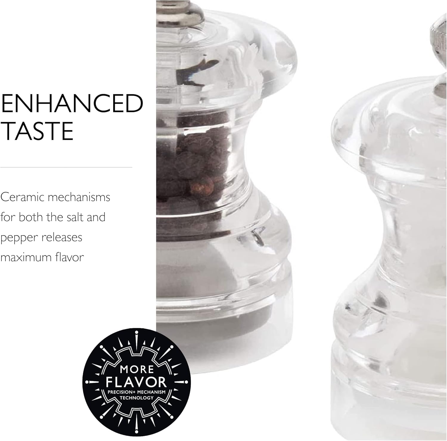 Cole Mason Button Mini Salt Pepper Mill Gift Set
