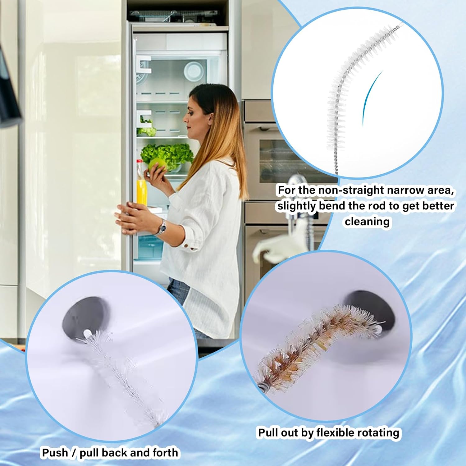 Gjinxi 4-in-1 Extra Long Tube Brush Cleaner 39-inch Straw
