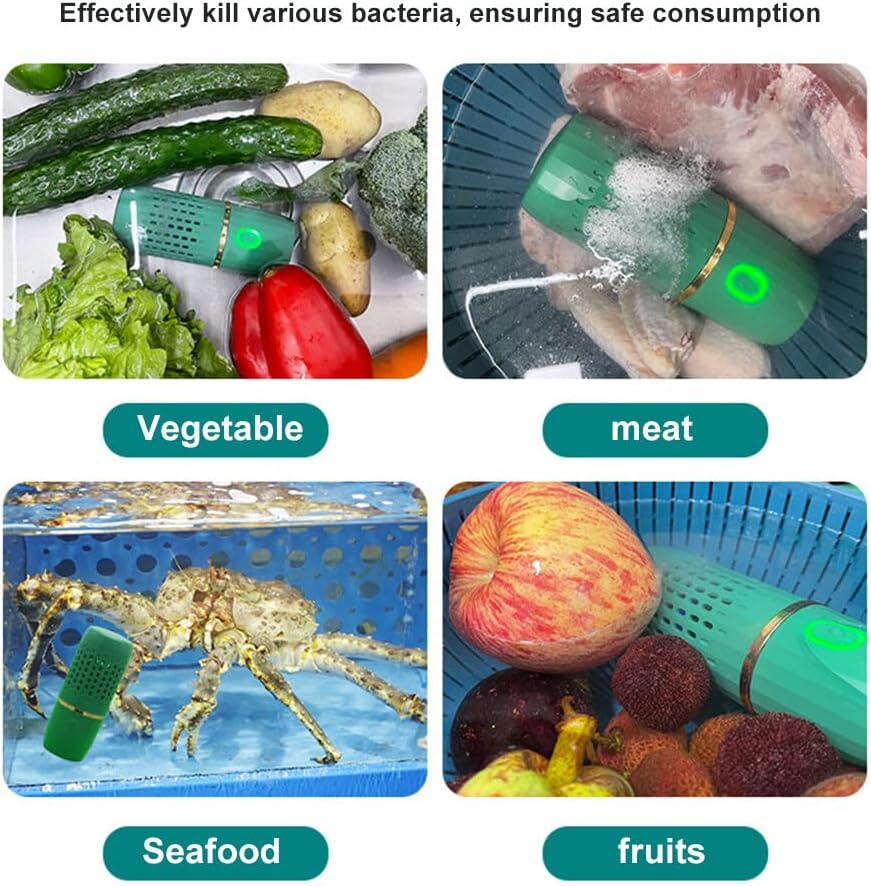 Fruit VegetableWirelessConvenientPortable Veggie Cleaner Device for Kitchen
