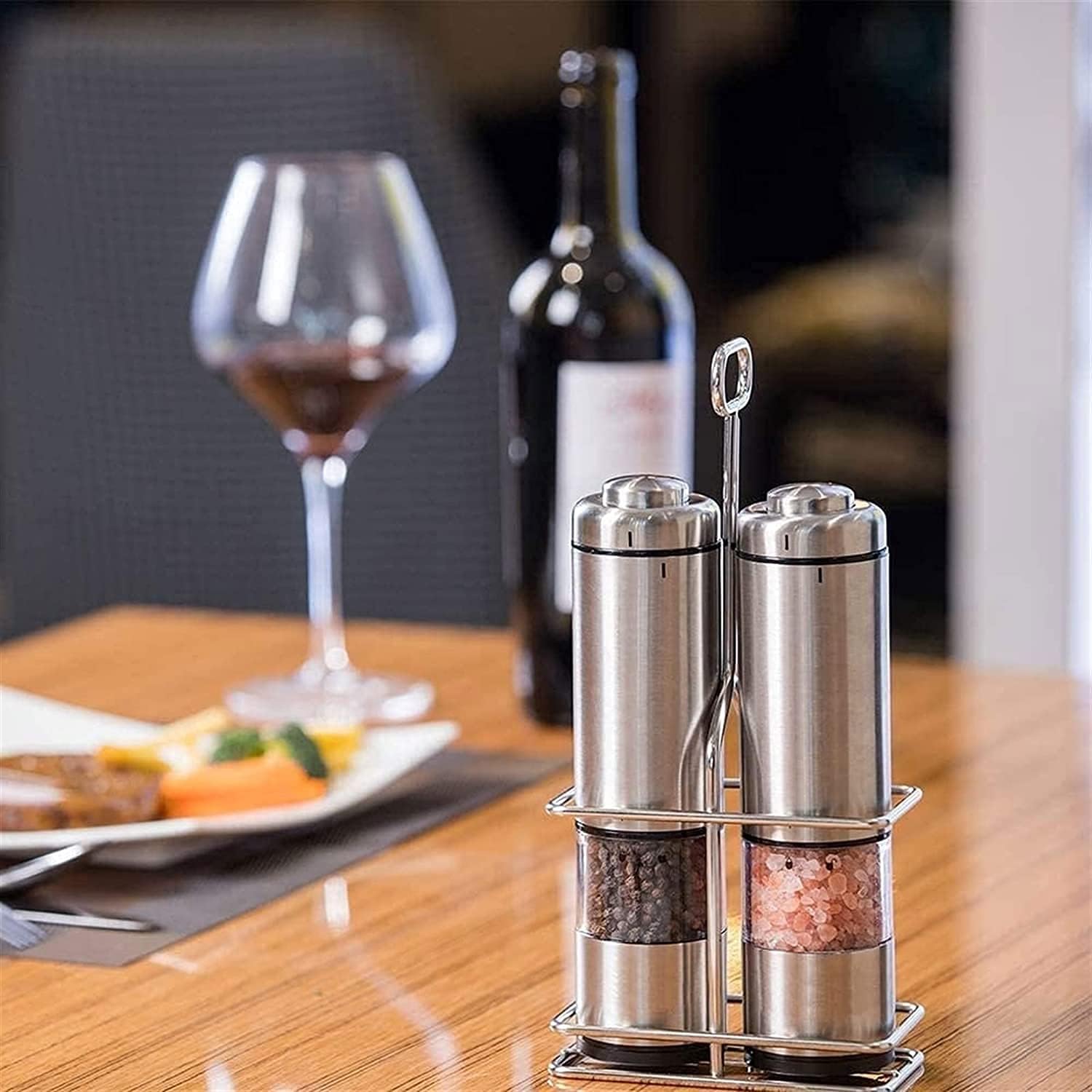 KAABETO Electric Salt Pepper Grinder Set for a Breeze